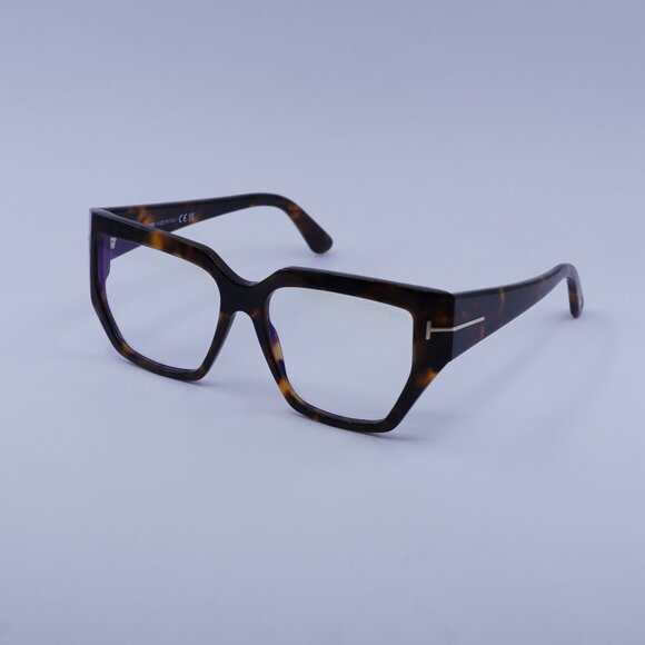 Tom Ford FT5951-B 052 Eyeglasses Havana 54mm Square Frame